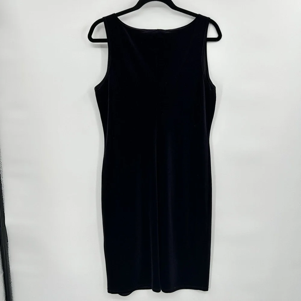 Vintage Y2K Purple Velvet Sleeveless Dress Size‎ M Whimisgoth Dark Academia CBK
